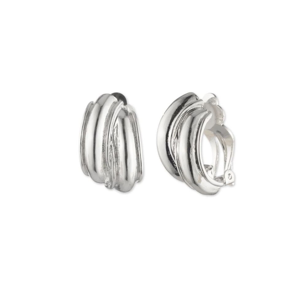 Anne Klein Button On Earrings